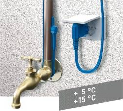 Câble chauffant - 12 m - 192 W - avec thermostat antigel - D27503 -  Bricolage